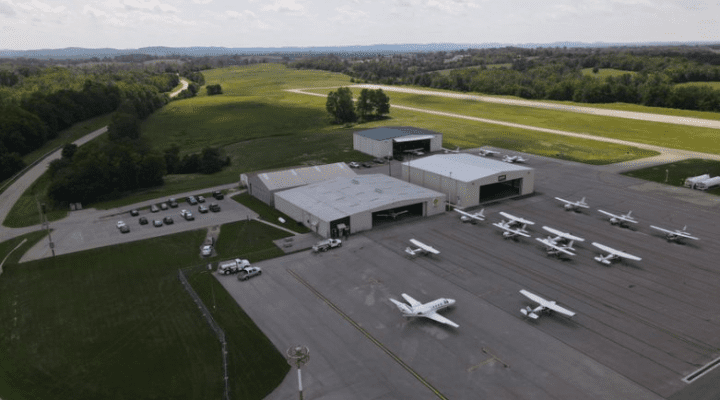 Aerial view of Central Kentucky Regional Airport