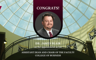 James Blair Appointed Assistant Dean and Chair of the Faculty at EKU College of Business