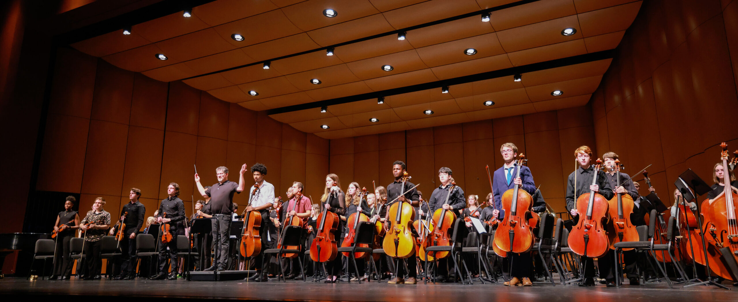 Orchestra Stands at the Center for the Arts Foster Grand Finale 