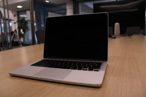 a MacBook Pro laptop