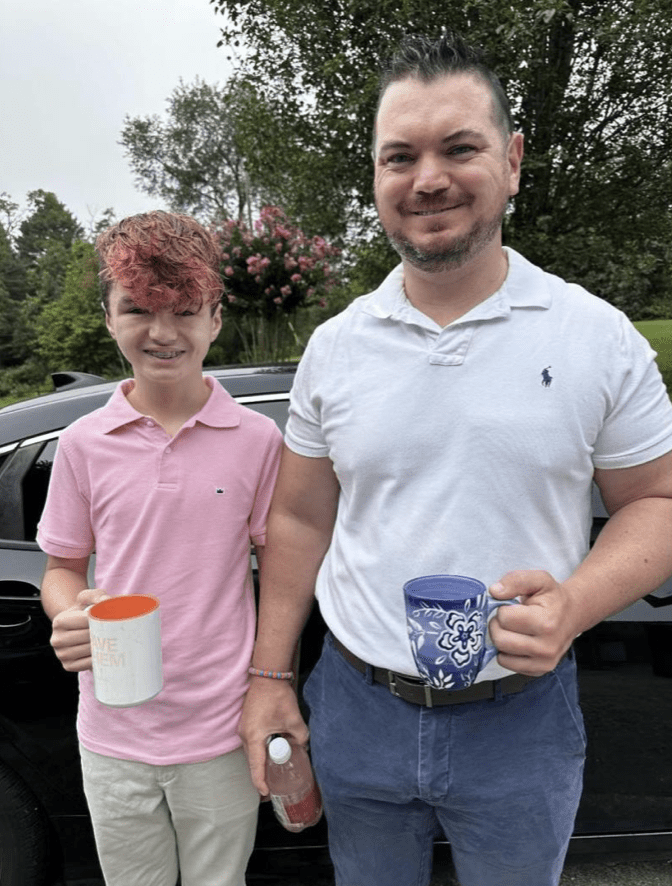 Dr. Allen Copenhaver and his son, Brees.