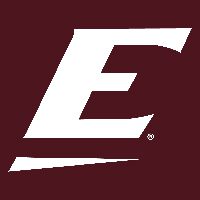 White E logo on maroon background placeholder