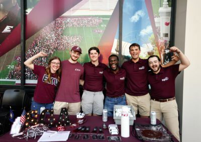 EKU staff with swag during the Powell Palooza