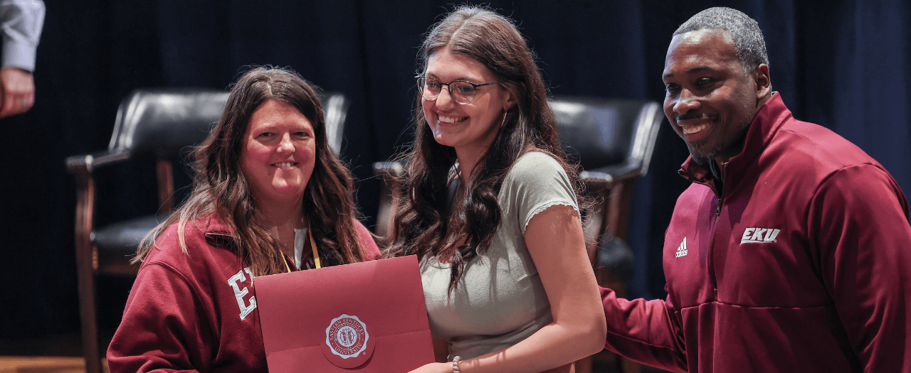 Letcher County student receiving The Bud Fugate Endowed Scholarship