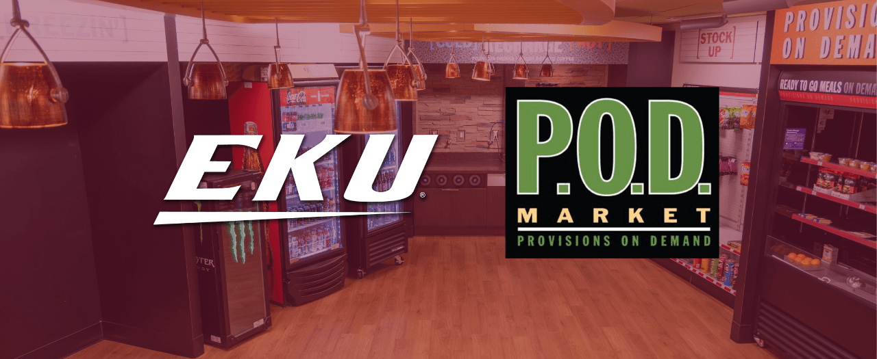 EKU's pod market with grab and go food and drink options