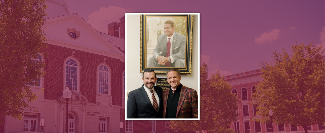 EKU President David McFaddin and Former President Michael T. Benson