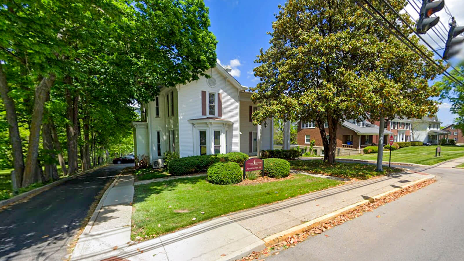 front view of the Adams House